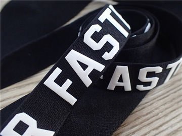La bande élastique faite sur commande de jacquard de yoga de couleur pour le vêtement se fanent résistance