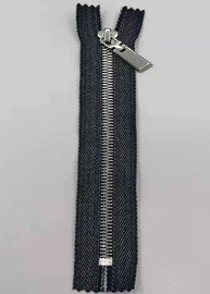 Les dents durables en métal de style de Y Zipper avec les tirettes pures de tissu/en métal de coton pour des jeans
