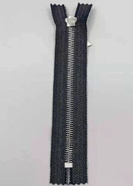 Les dents durables en métal de style de Y Zipper avec les tirettes pures de tissu/en métal de coton pour des jeans