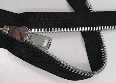 Tirette de dents de traction du double point 5# avec la couleur de nickel de tissu de coton