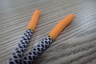 Corde non élastique de biens avec des fins de silicone de Matt pour la veste, chaussures, sacs