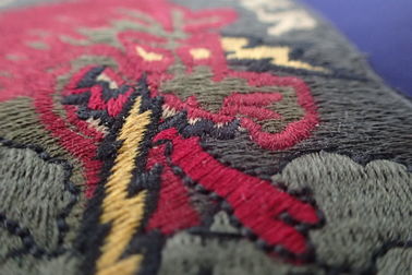Corrections faites sur commande de broderie de forme de demi-cercle pour le finissage de base de coupe de laser de vestes