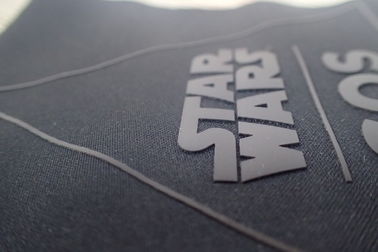 Label d'impression d'écran de silicone de ruban/vêtements de sport faits sur commande blancs de polo de logo d'autocollants écran en soie