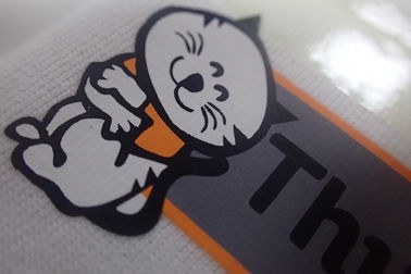 Les anti labels de tissu de transfert de chaleur de sublimation pour l'usage de travail Shinny et le logo mat