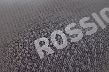 Label d'impression d'écran argenté/logo fait sur commande blanc d'autocollants écran en soie