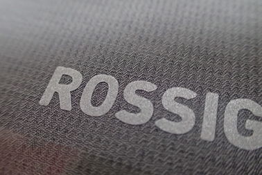 Label d'impression d'écran argenté/logo fait sur commande blanc d'autocollants écran en soie