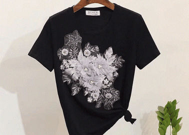les fleurs 3D brodées cousent/fers sur la correction pour l'accessoire de Diy d'Applique d'habillement