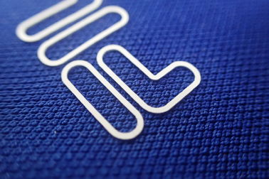 Labels d'habillement de transfert de chaleur de silicium pour des sacs, chapeaux, usage de Baskterball