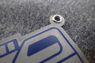 Porte-clés promotionnel du cadeau de relief par forme faite sur commande TPU du gaz TUP Keychain de logo d'impression