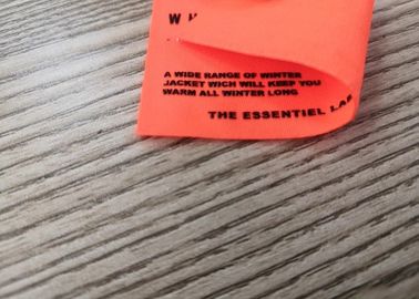 label de vêtement de silicone de 8*3.5CM