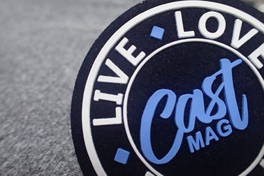 Corrections en caoutchouc de logo de Microfiber d'habillement d'impression d'écran