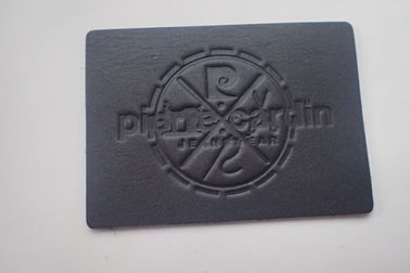 Logo Logo Embossed Leather Patches de Custom de fabricant pour le sac à main, pour le chapeau/habillement