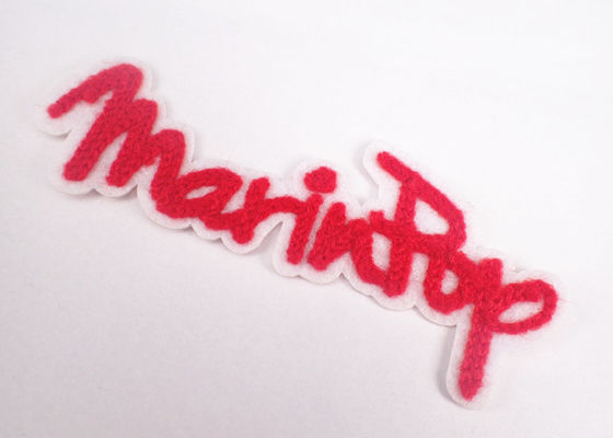 Fer fait sur commande de bande dessinée de Chenille de broderie de serviette sur Logo Patches