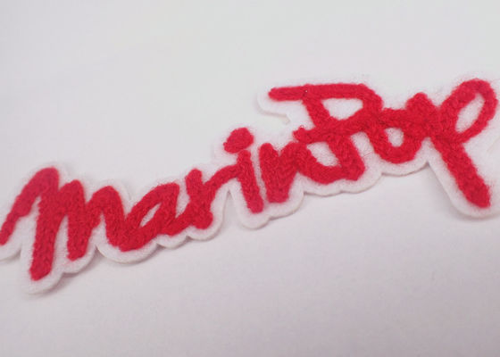 Fer fait sur commande de bande dessinée de Chenille de broderie de serviette sur Logo Patches