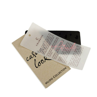 Habillement de papier fait sur commande en gros de Logo Swing Hang Tag For