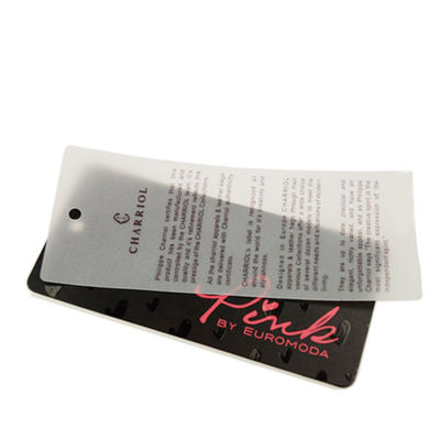 Habillement de papier fait sur commande en gros de Logo Swing Hang Tag For