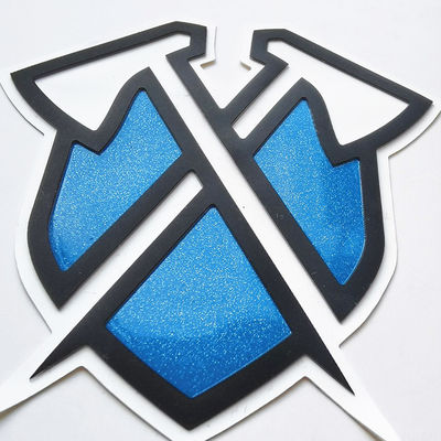 Le logo de estampillage chaud 3D d'étiquettes de vêtement d'impression d'écran a gravé le silicone en refief imprimant le label de film de transfert
