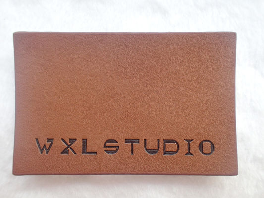 Noir personnalisé Logo Leather Label de Logo Garment Leather Patch Embossed