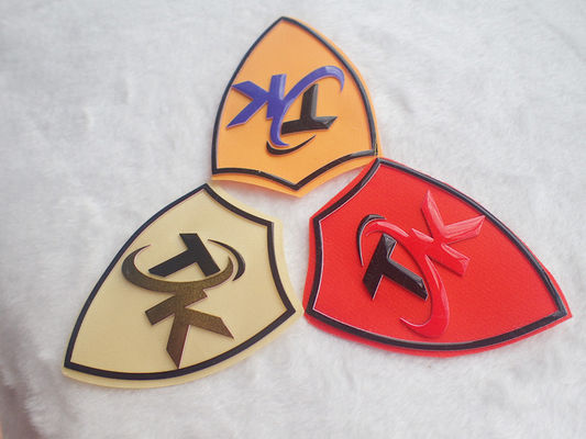 Corrections tissées par coutume écologique d'impression d'écran en soie avec le logo de silicone