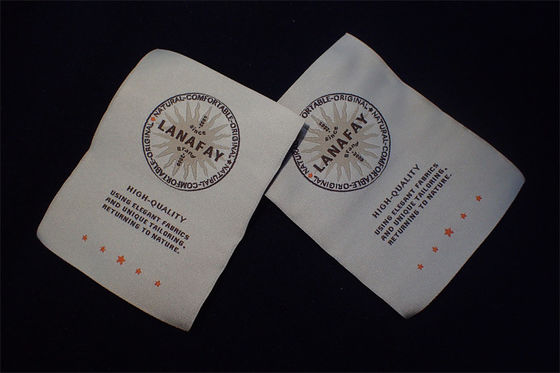Écologique adaptez la coupe froide tissée de labels d'habillement/coupe aux besoins du client de la chaleur