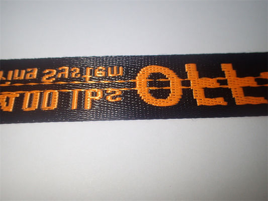 La mode dénomment logo adapté aux besoins du client par sangle forte de jacquard et durable