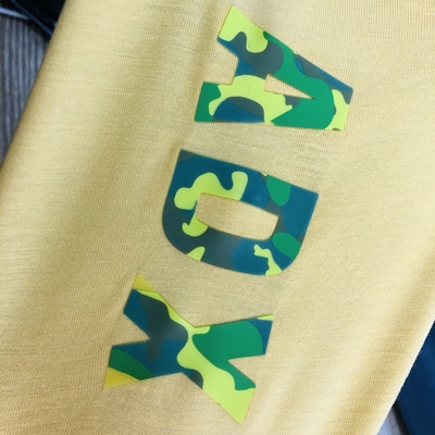Camouflez les labels de transfert de chaleur du silicone 3D avec votre propre logo