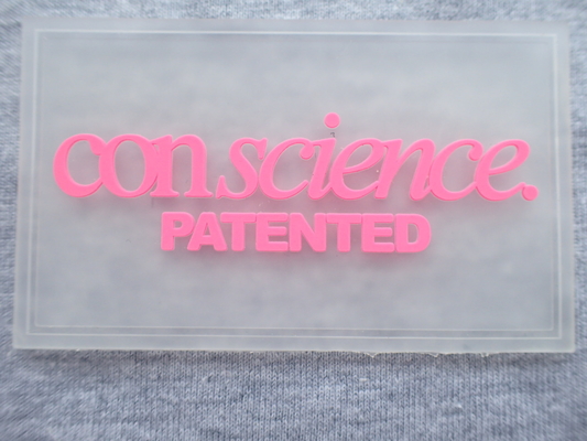 Label de transfert de chaleur de silicone de l'impression 3D d'ODM d'OEM pour des sacs de vêtement