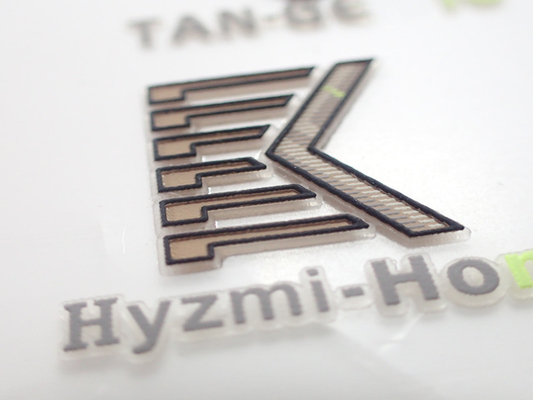 Label Logo For Different Places fait sur commande de transfert de chaleur de silicone de l'habillement 3D