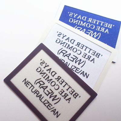 Matt/label imprimé par écran extérieur brillant lavable pour le tissu