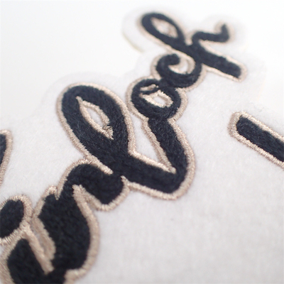 Correction faite sur commande 100% de broderie de serviette de velours tissée avec le diamant d'imitation