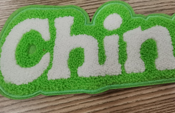 Cousez sur la fonte de la chaleur de correction de broderie de serviette de labels lavable pour le vêtement