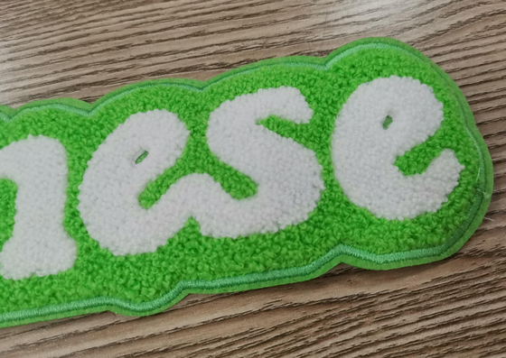 Cousez sur la fonte de la chaleur de correction de broderie de serviette de labels lavable pour le vêtement