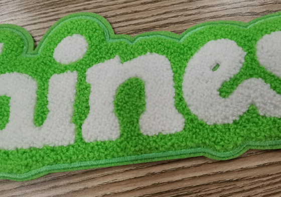 Cousez sur la fonte de la chaleur de correction de broderie de serviette de labels lavable pour le vêtement