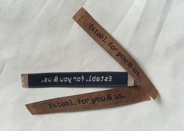 Labels tissés classiques d'habillement de coupe ultrasonique pour la largeur des affaires 20cm