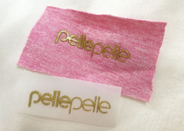 la mode faite sur commande 3d a soulevé le label en caoutchouc de transfert de chaleur de logo de silicone pour des T-shirts