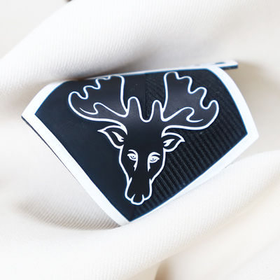 Logo 3D personnalisé Étiquettes de transfert de chaleur en silicone Patchs en caoutchouc pour vêtements