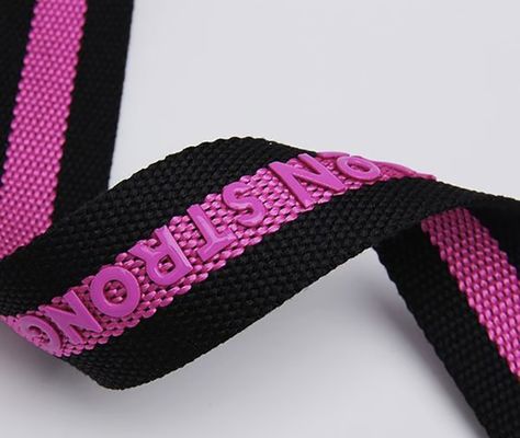 Sangle élastique avec logo 3D personnalisé, silicone brillant mat, sangle en polyester pour accessoires de vêtement
