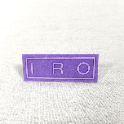 Étiquette imprimée en silicone - Logo personnalisé