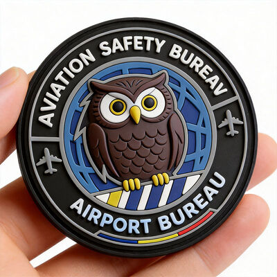 Badges TPU haute fréquence 3D personnalisés avec matériau en silicone et logos personnalisés pour l'image de marque des patchs de vêtements et de vêtements durables