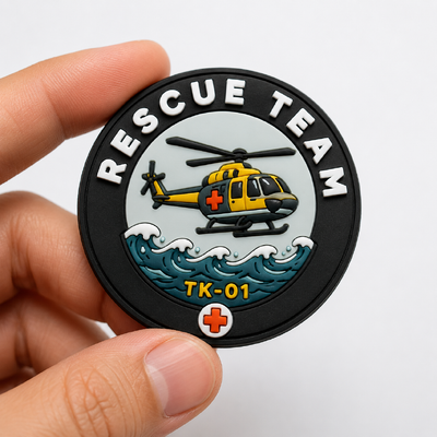 Badges en TPU haute fréquence 3D en silicone personnalisé avec des logos personnalisés conçus pour la marque de vêtements et de patchs de vêtements