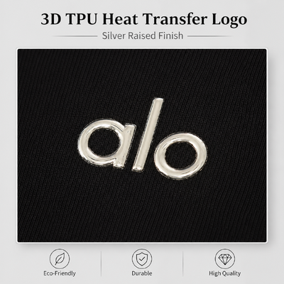 Étiquette de transfert TPU métallique personnalisée avec finition miroir 3D
