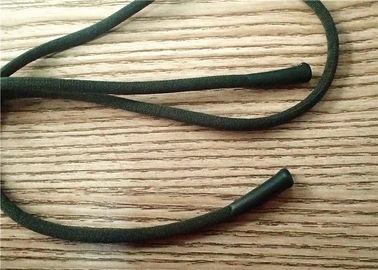 Doux de corde de tirette de Customerized 4MM et fins de silicone de Matt pour l'habillement, chaussures