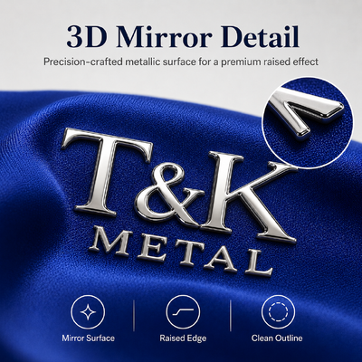 Badges TPU 3D Haute Fréquence Transfert Thermique Logos Personnalisés Souples Durables et Disponibles en Plusieurs Couleurs pour Vêtements
