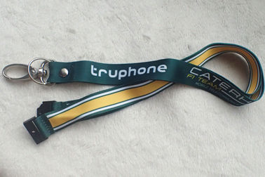 Satin de impression promotionnel matériel Lanyard With Custom Logo de ruban mou