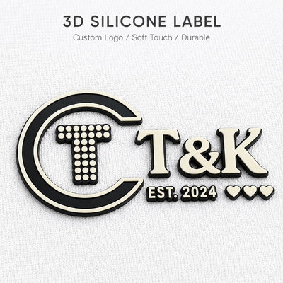 Étiquettes de transfert de chaleur en silicone personnalisées haut de gamme avec logo surélevé en 3D pour les vêtements vêtements de sport vêtements de sport sacs et marques de vêtements haut de gamme