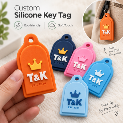 Porte-clés personnalisés en silicone avec logo 3D et couleur personnalisée en taille 50*30mm pour porte-clés promotionnels