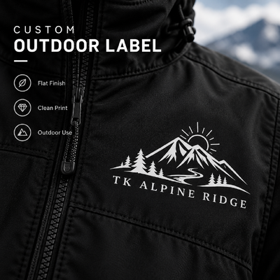 Étiquettes de logo de transfert de chaleur personnalisées pour les vestes de sport de sport et de performance