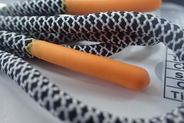 Corde non élastique de biens avec des fins de silicone de Matt pour la veste, chaussures, sacs