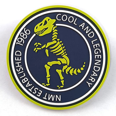 insignes de PVC de 3D Logo Embossed Motif Rubber Patches pour l'habillement de couture